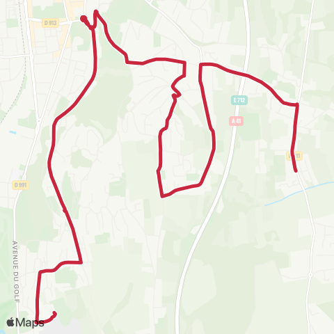 Ondéa - Lignes scolaires Lycée Marlioz - Mouxy l'Angolet map