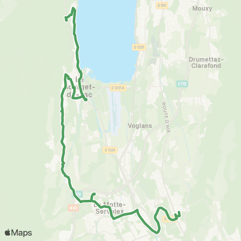 Ondéa - Lignes scolaires Bourdeau La Fosse / Plaisse - Collège G. Sand / Lycée Louis Armand map