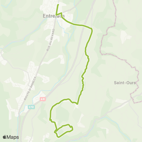Ondéa - Lignes scolaires Les Dagand - Pôle d'Echanges Entrelacs map