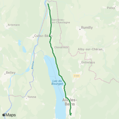 Ondéa - Lignes scolaires Chateaufort Salle des Fêtes - Lycée Marlioz map