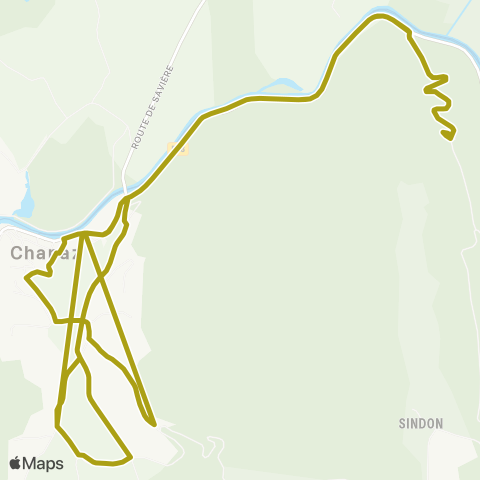 Ondéa - Lignes scolaires Landard - Chanaz Ecole map