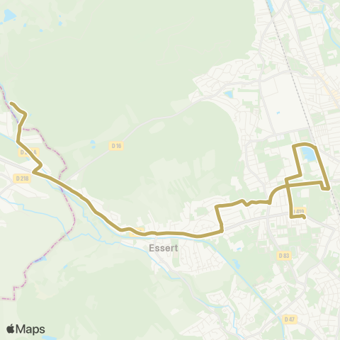 Optymo Essert - Cravanche map