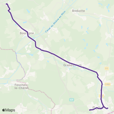 Optymo Delle - Gare TGV map