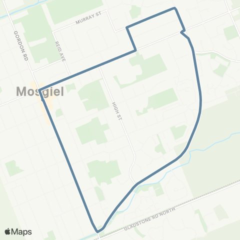 Orbus Dunedin Mosgiel On-Demand map