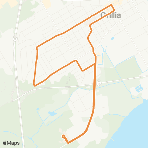 Orillia Transit Georgian map