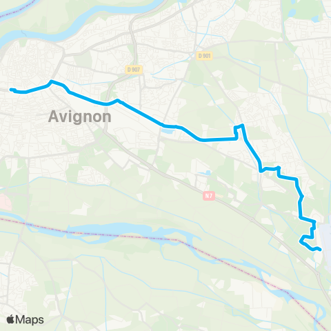 Orizo P+R Agroparc - Avignon Poste map