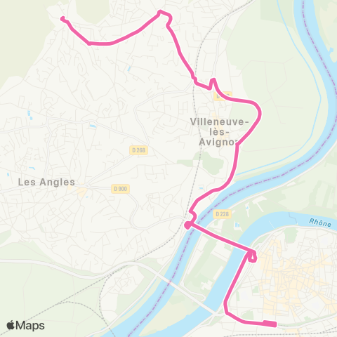 Orizo Villeneuve - Avignon Poste map