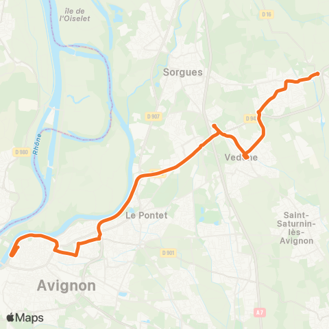 Orizo Entraigues / Vedene - Porte de l'Oulle map