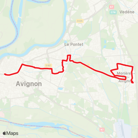 Orizo Morieres - Avignon Poste map