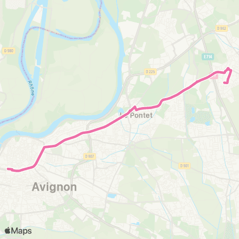 Orizo - Lignes scolaires Avignon Poste - Lea Vincensini map