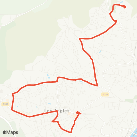 Orizo - Lignes scolaires Bellevue / Priades - Clg le Mourion / Lyc J. Vilar map