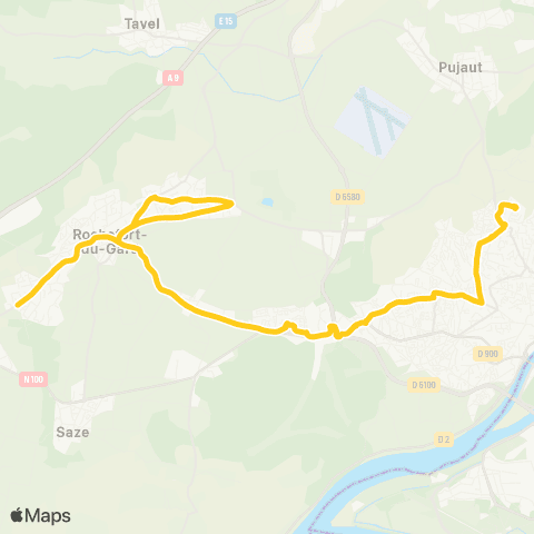 Orizo - Lignes scolaires Rochefort - Collège le Mourion - Lycée Jean Vilar map