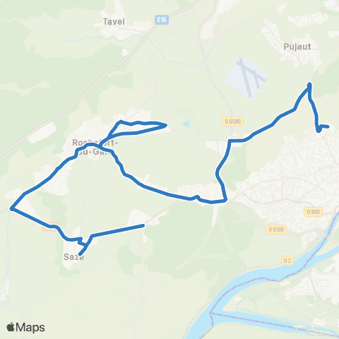 Orizo - Lignes scolaires Rochefort - Lycée J. Vilar map