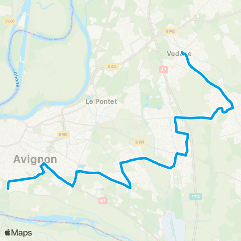Orizo - Lignes scolaires Ved / St Sat / Mor / Mtfavet - Campus Sc. et Techn. map