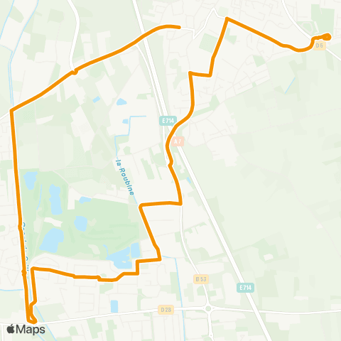 Orizo - Lignes scolaires Vedene - Collège Lou Vignares map