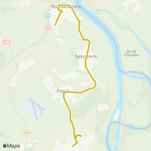 Orizo Roquemaure / Sauveterre - Jean Vilar / le Mourion map