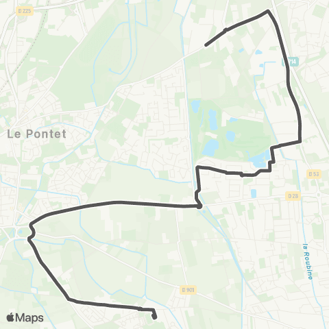 Orizo - Lignes scolaires Vedene - Clg Alphonse Tavan map
