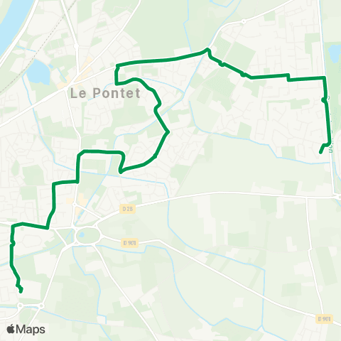 Orizo - Lignes scolaires Le Pontet - Lycée R. Char map