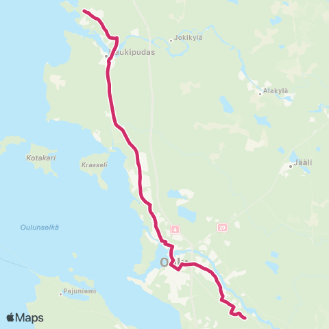 Oulun seudun liikenne Martinniemi - OSAO map