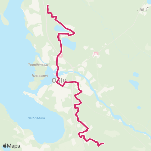 Oulun seudun liikenne Ritaharju - Metsokangas map