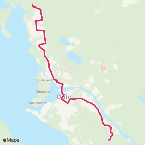 Oulun seudun liikenne Herukka - Heikkilänkangas map