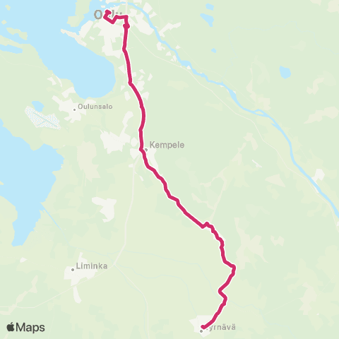 Oulun seudun liikenne Keskusta - Murto map