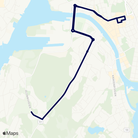 Østfold kollektivtrafikk Fredrikstad-Tørkopp map