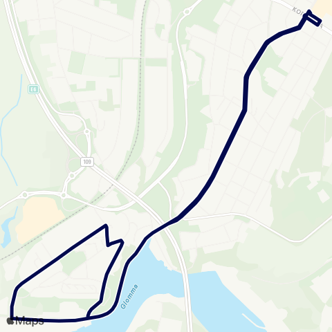 Østfold kollektivtrafikk Alvimhaugen map