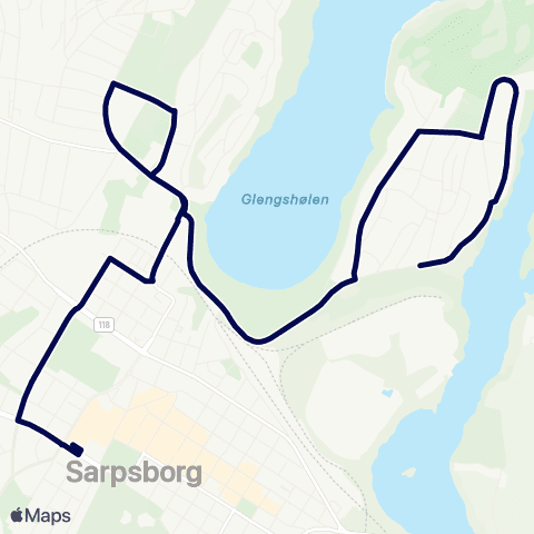 Østfold kollektivtrafikk Skoleskyss Kurland skole map
