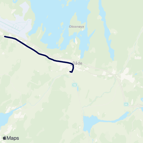 Østfold kollektivtrafikk Skoleskyss Karlshus skole map