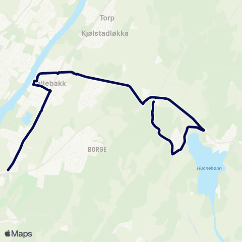 Østfold kollektivtrafikk Skoleskyss Borge barneskole map