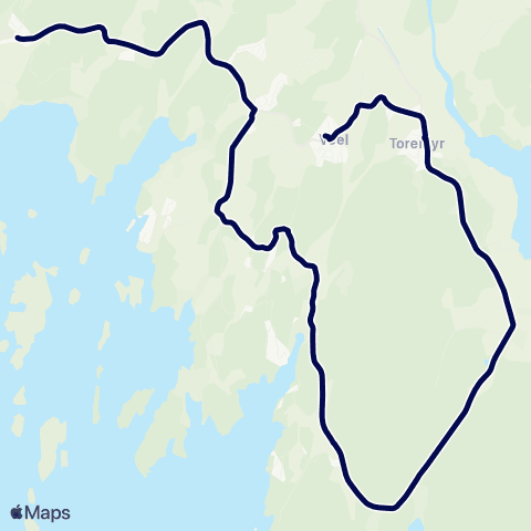 Østfold kollektivtrafikk Skoleskyss Torsnes skole map