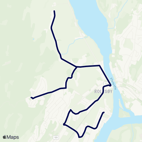 Østfold kollektivtrafikk Skoleskyss Rekustad skole map