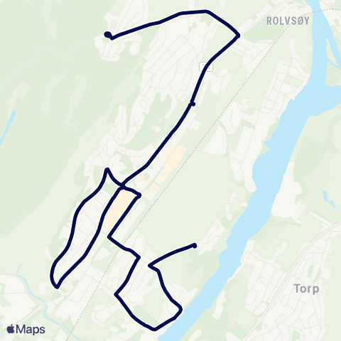 Østfold kollektivtrafikk Skoleskyss Hauge - Steinerskolen map