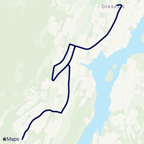 Østfold kollektivtrafikk Skoleskyss Rød skole map