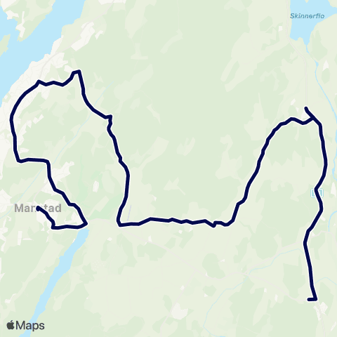 Østfold kollektivtrafikk Skoleskyss Manstad skole map