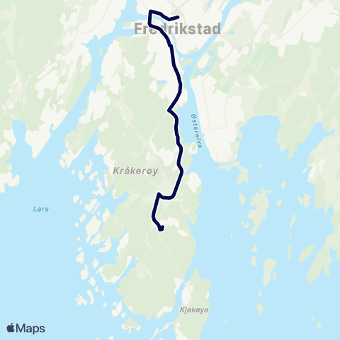 Østfold kollektivtrafikk Skoleskyss Lunde skole map