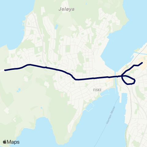 Østfold kollektivtrafikk Tronvik map