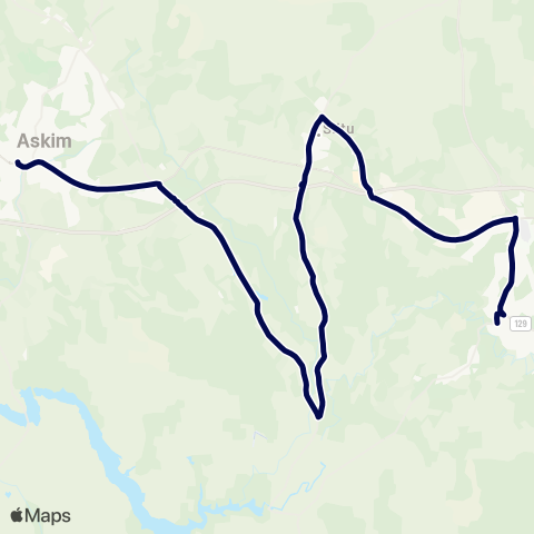 Østfold kollektivtrafikk Askim-Mysen map