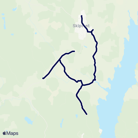 Østfold kollektivtrafikk Skoleskyss Vestgård og Kirkelund skoler map