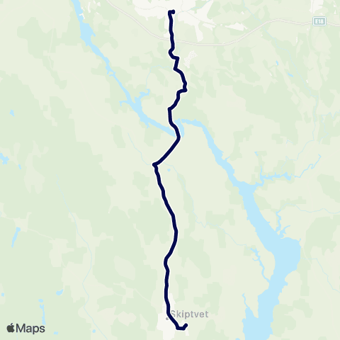 Østfold kollektivtrafikk Skoleskyss Kirkelund-Vestgård skoler map