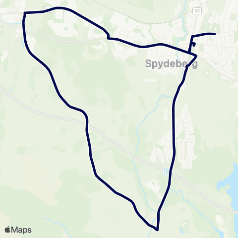 Østfold kollektivtrafikk Skoleskyss Spydeberg U.skole-Spydeberg sk map