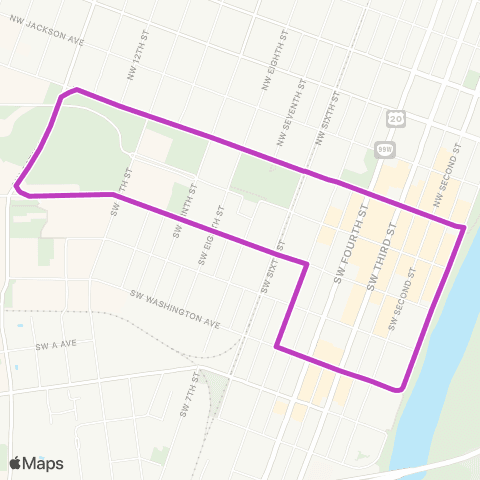 OSU Beaver Bus Open Streets map