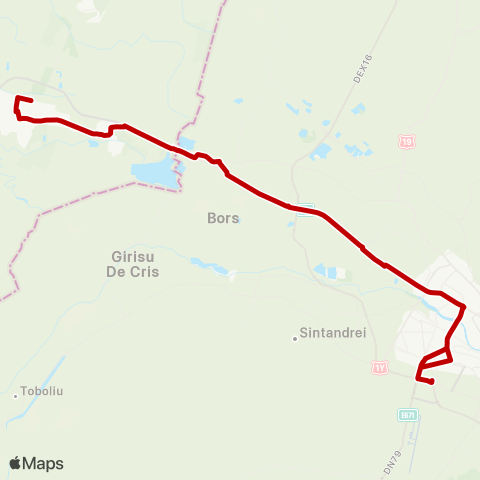 OTL Auchan - Gara Keresztes map