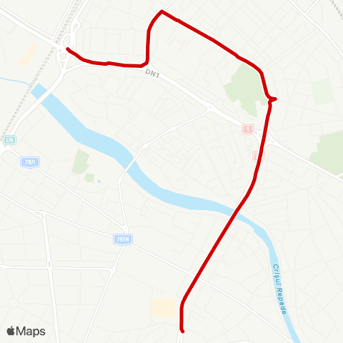 OTL Andrei Saguna - Pod CFR map