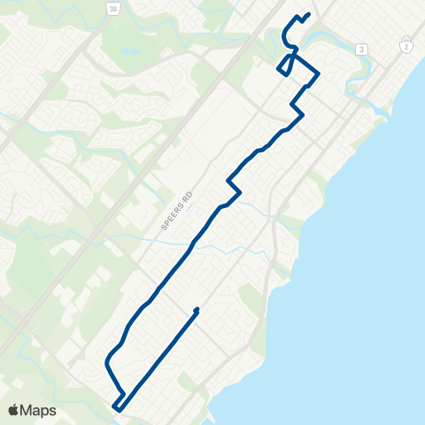 Oakville Transit Bridge map