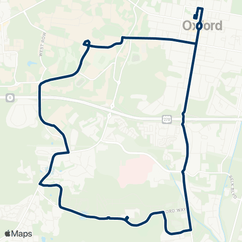OUTransit JAC Shuttle map
