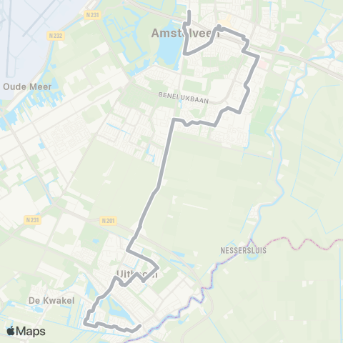Connexxion Uithoorn - Amstelveen KLM Hoofdkantoor map