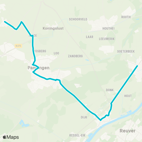 Arriva Baarlo - Grashoek map