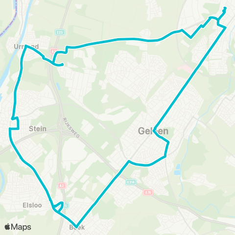 Arriva Sittard via Stein / Beek en Geleen - Sittard. map